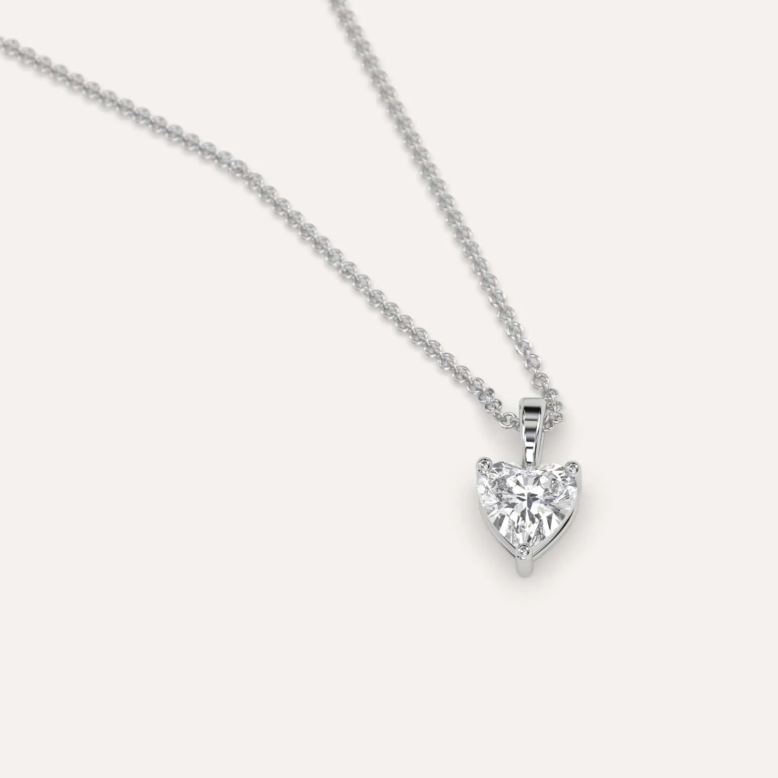 1/2 carat Heart Diamond Pendant Necklace