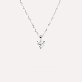 1/2 carat Heart Diamond Pendant Necklace