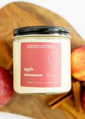 Apple Cinnamon Candle | 12 oz Glass Jar