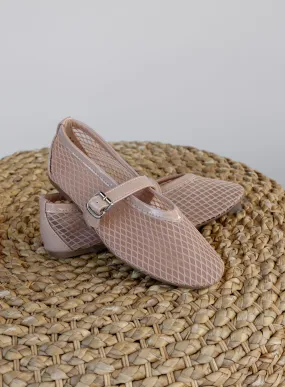 Bella Mesh Ballet Flats - Nude