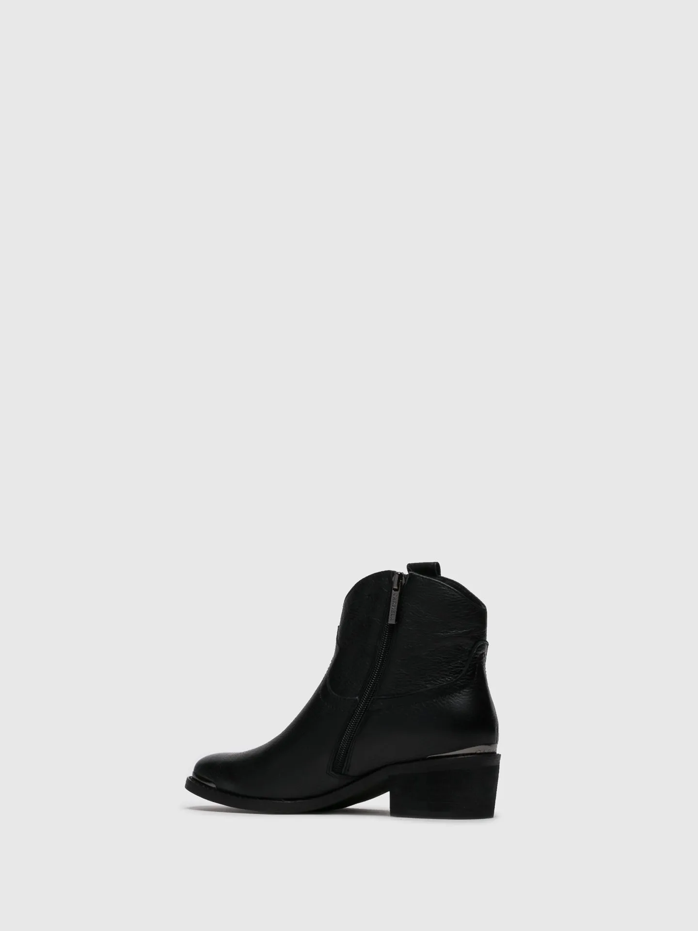 Black Cowboy Ankle Boots