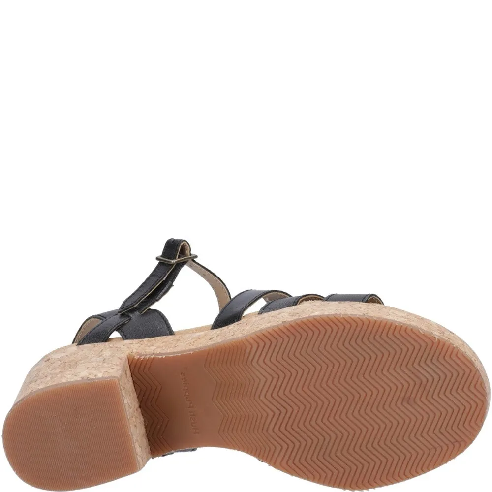 Black Poppy Fisherman Sandals