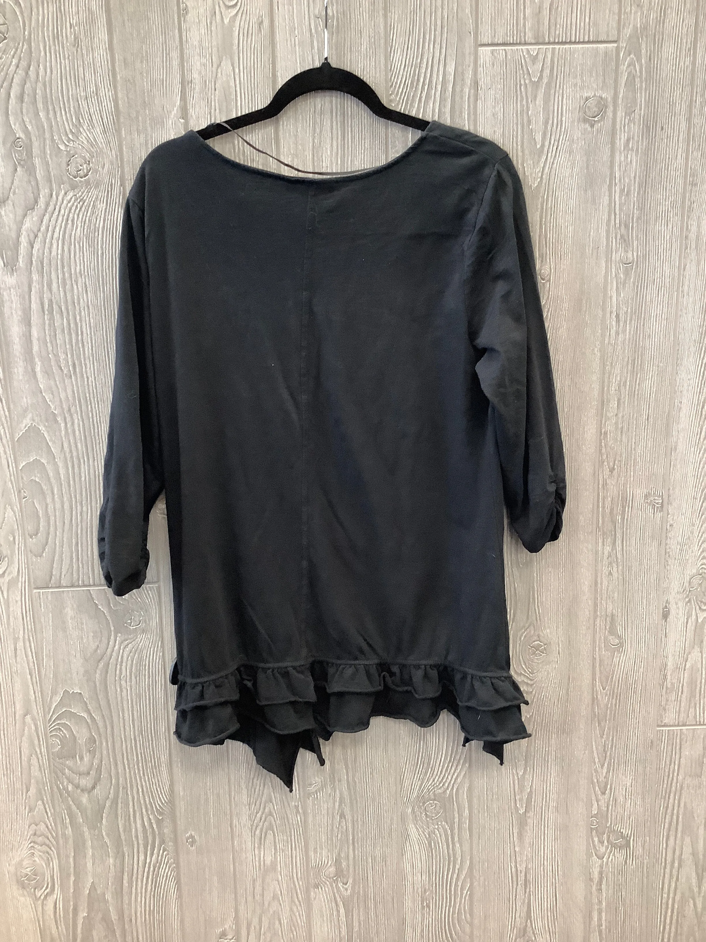 Black Top 3/4 Sleeve Style And Co Collection Women, Size L