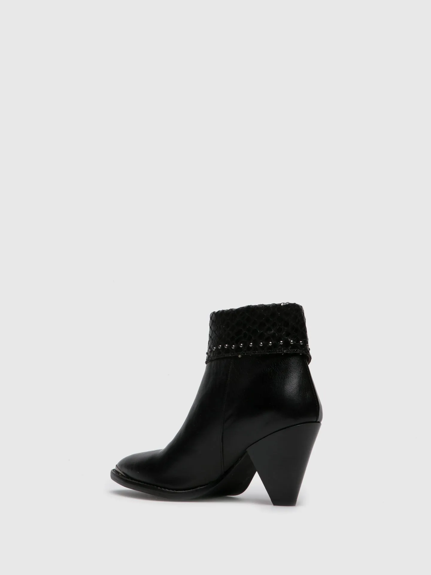 Black Zip Up Ankle Boots