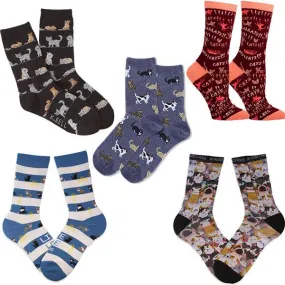 Cat Lover Box of Socks for Women