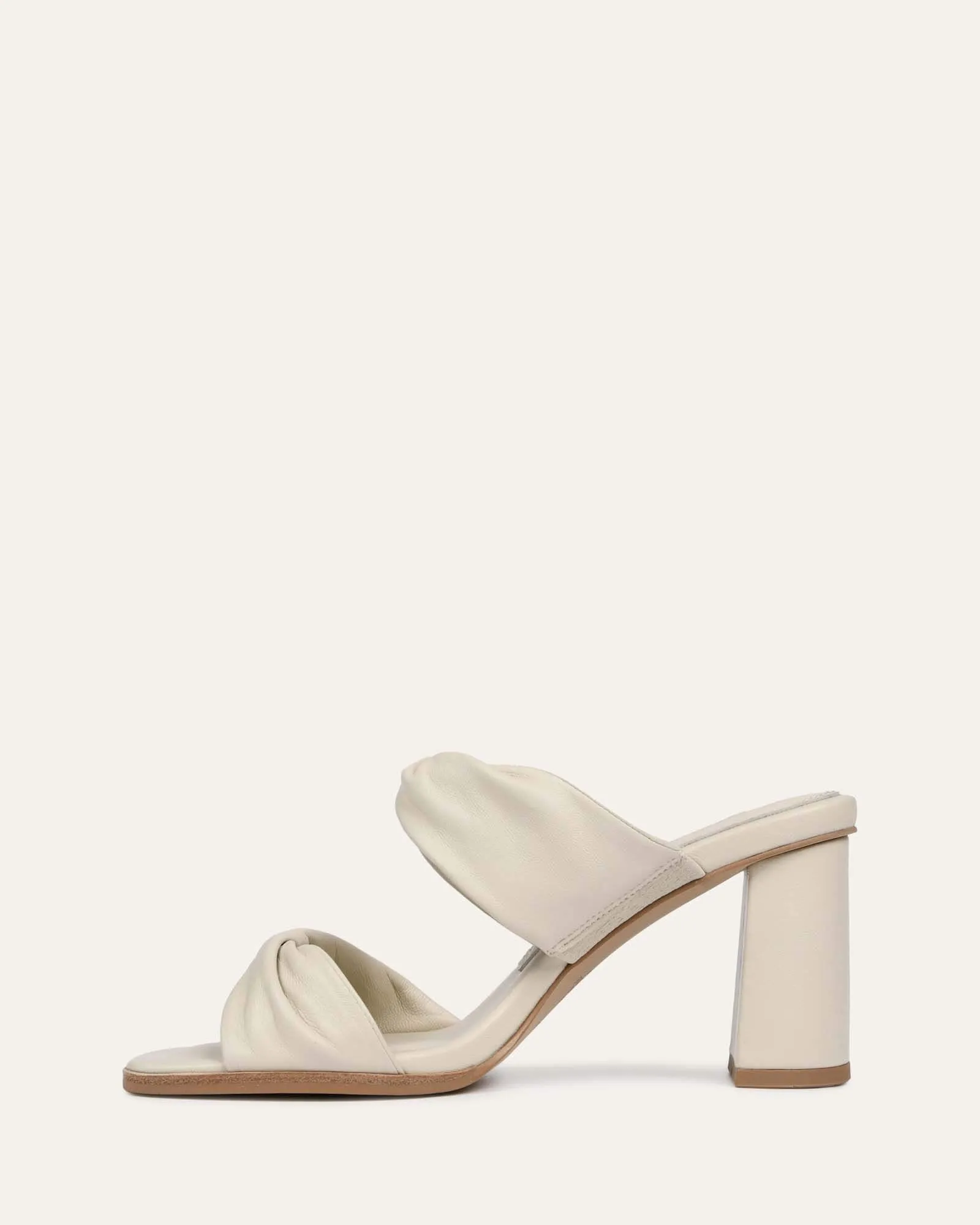 CAYLIE HIGH HEEL SANDALS BONE LEATHER