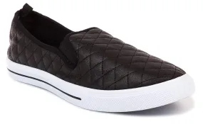 Chatties Ladies Quilted Slip-On Women Sneaker 7/8 Gold