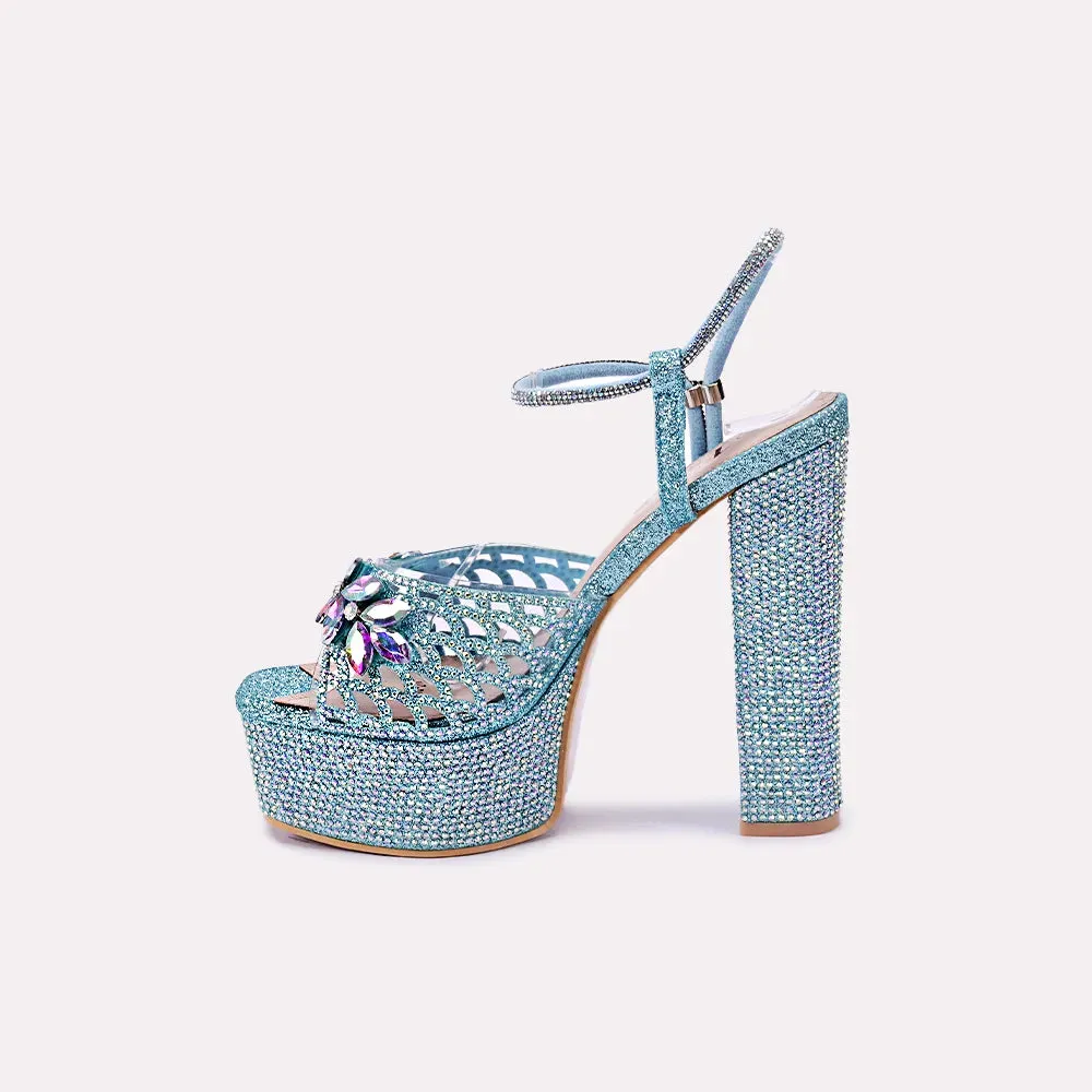 Clementine Blue High Heel Sandals 0421149