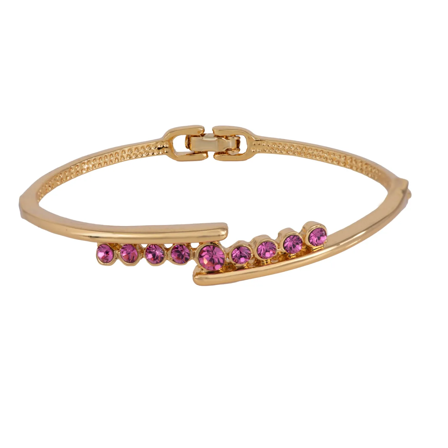 Estele - Gold Plated Bracelet with Fancy Austrian Crystals for women