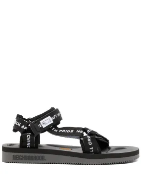 Logo-Tape Flat Sandals