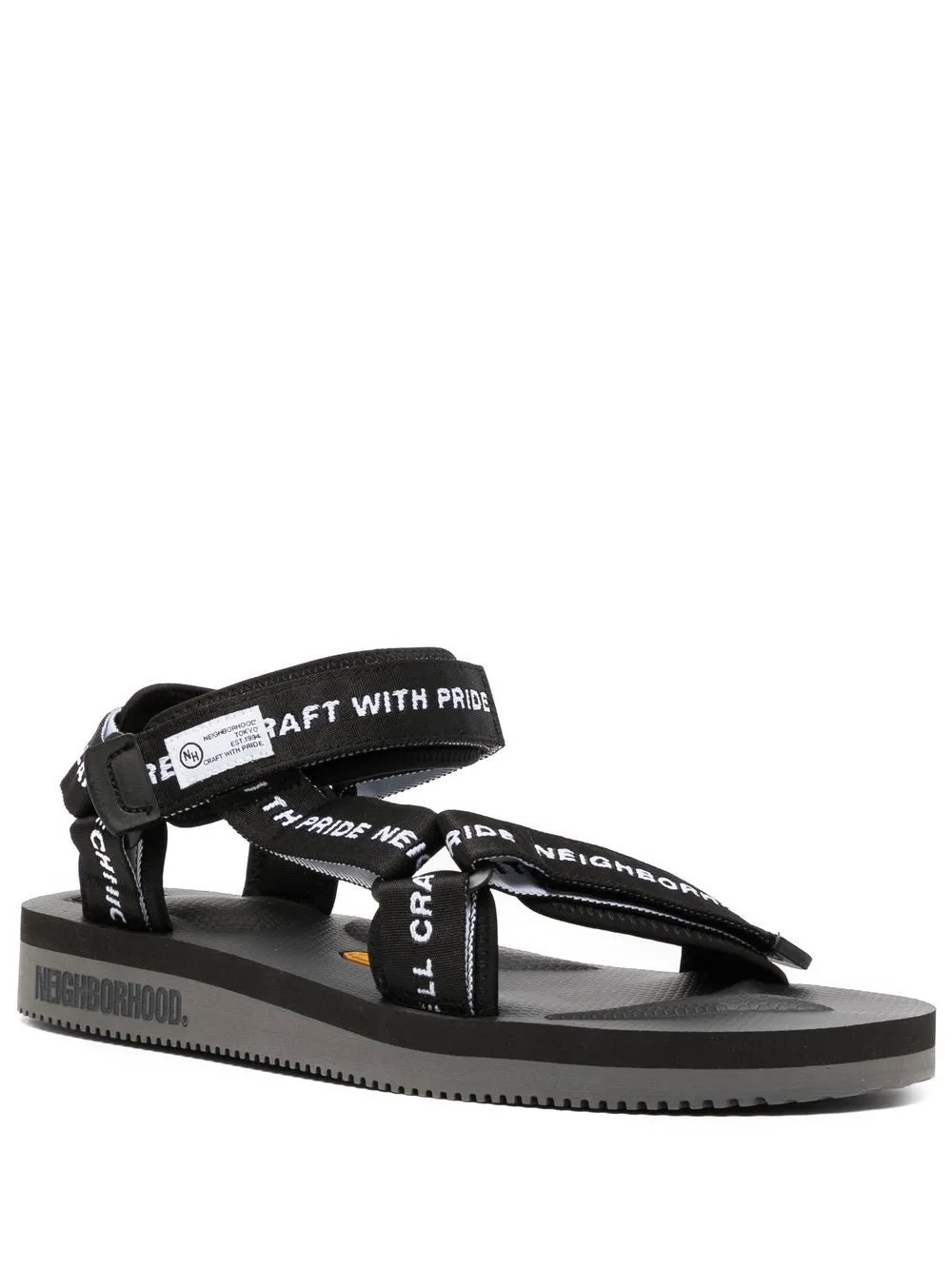 Logo-Tape Flat Sandals