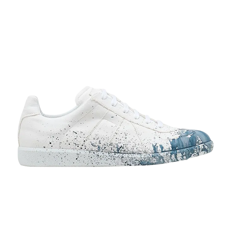 Maison Margiela Replica 'Paint Splatter - White Indigo' sneakers, white