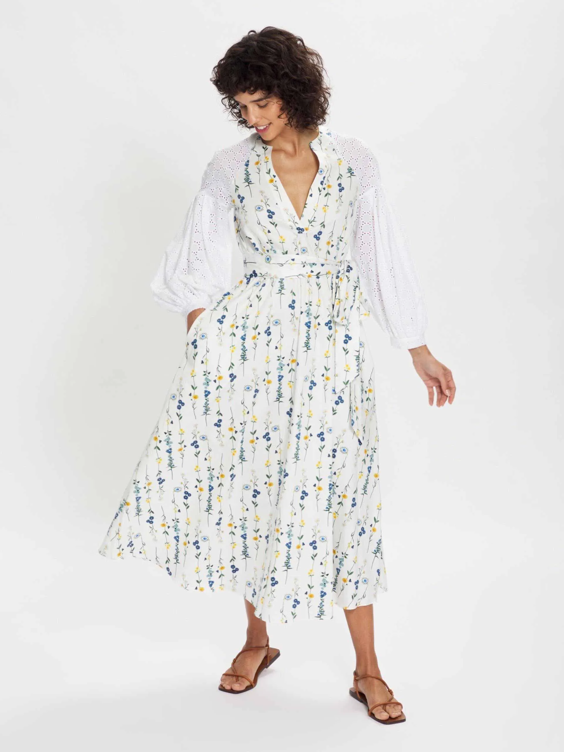 Mia floral long sleeve summer dress