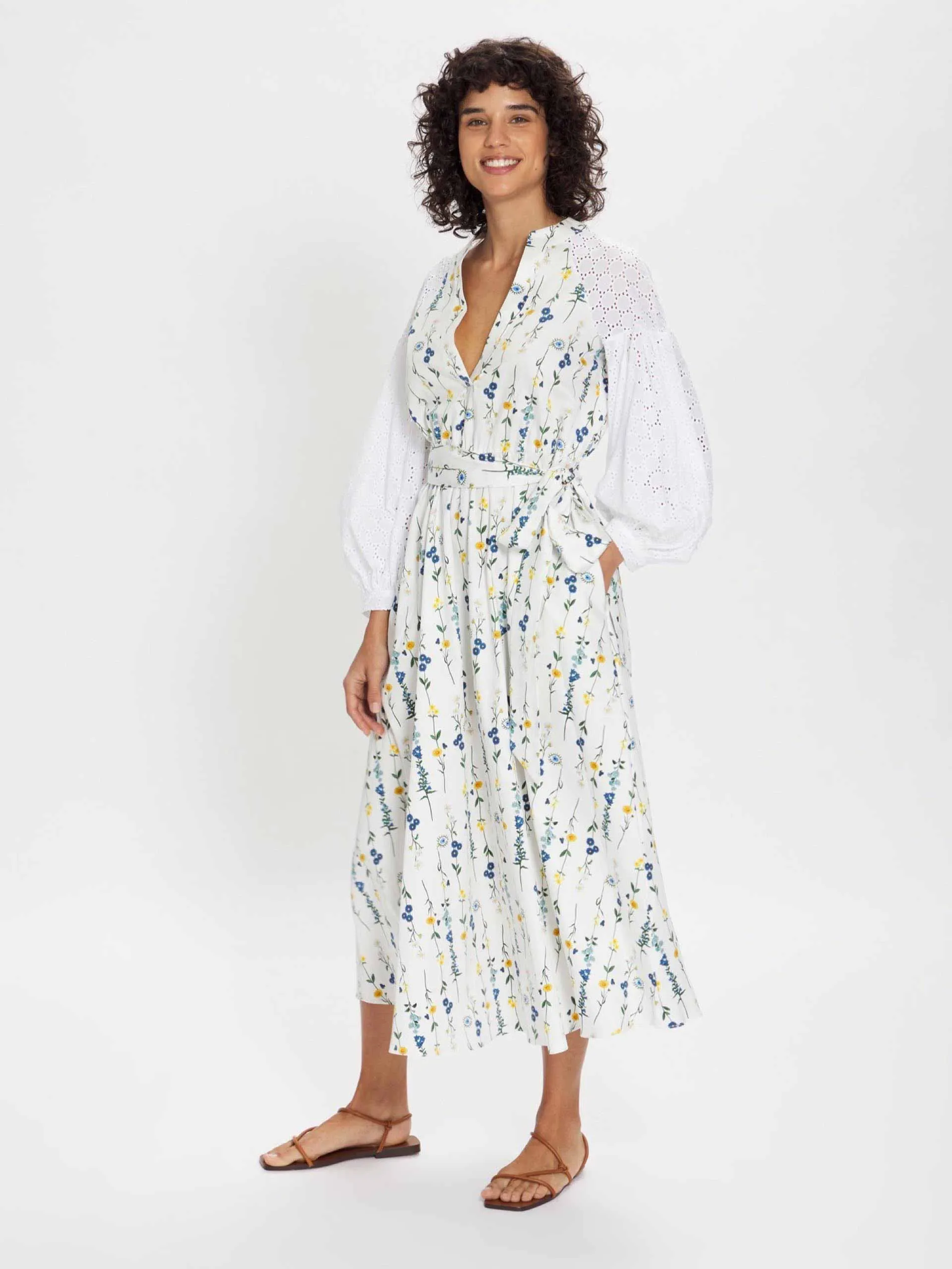 Mia floral long sleeve summer dress