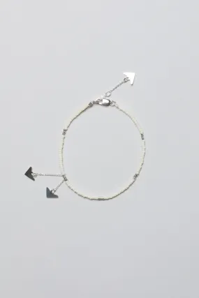 Neema Bracelet - OFF WHITE/SILVER