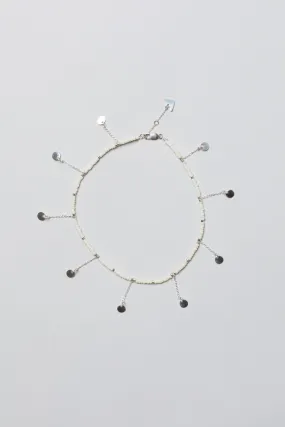 Selina Anklet - OFF WHITE/SILVER