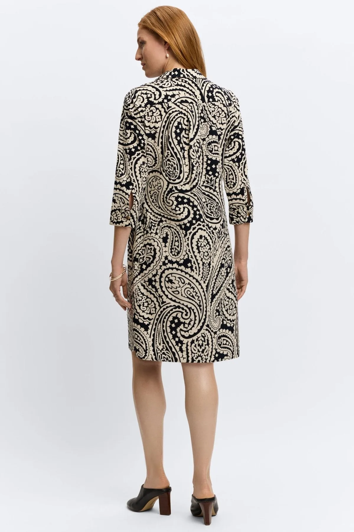 Sloane Paisley Corduroy Dress