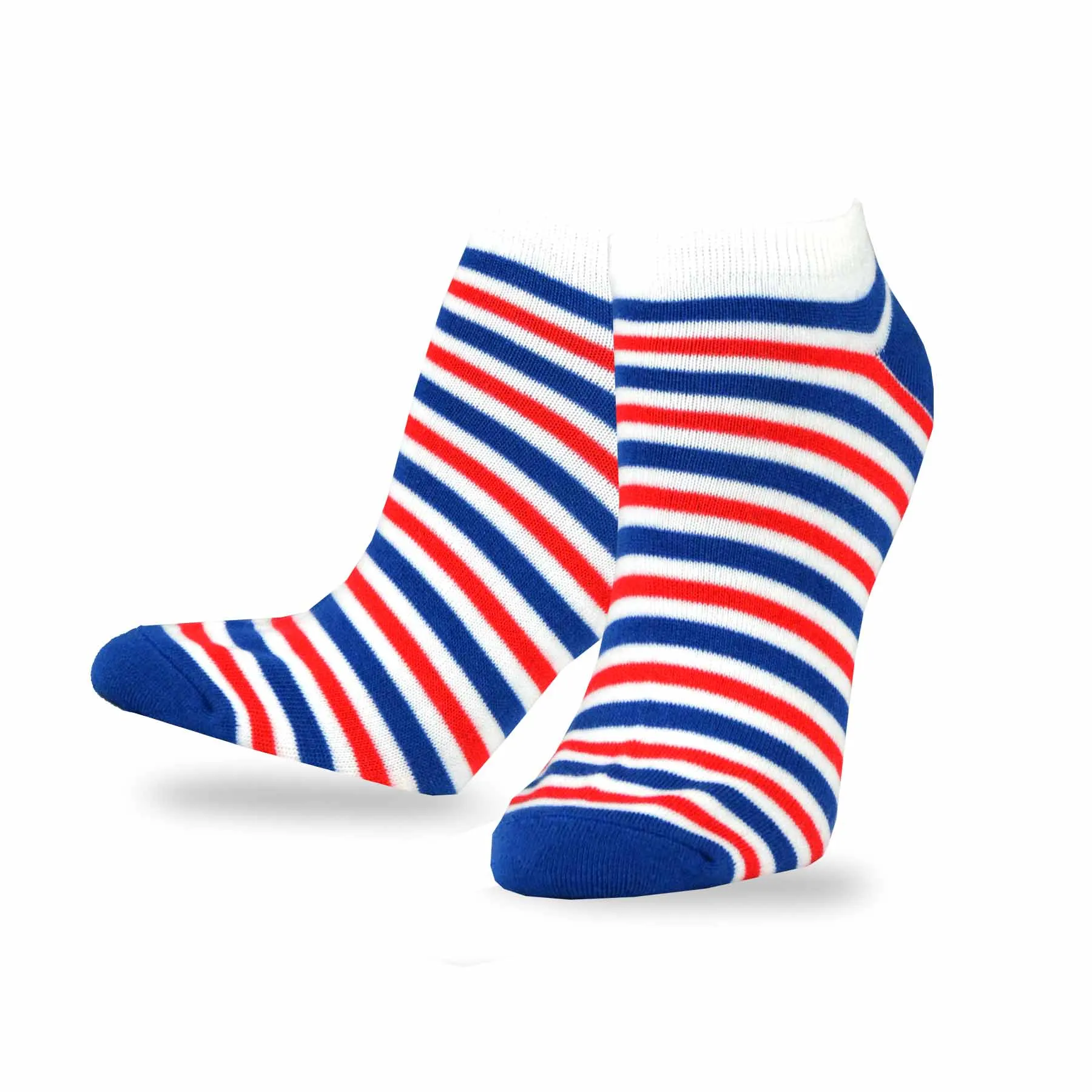 TeeHee Socks Women's 4th of July Cotton No Show I Love USA 6-Pack (11154)