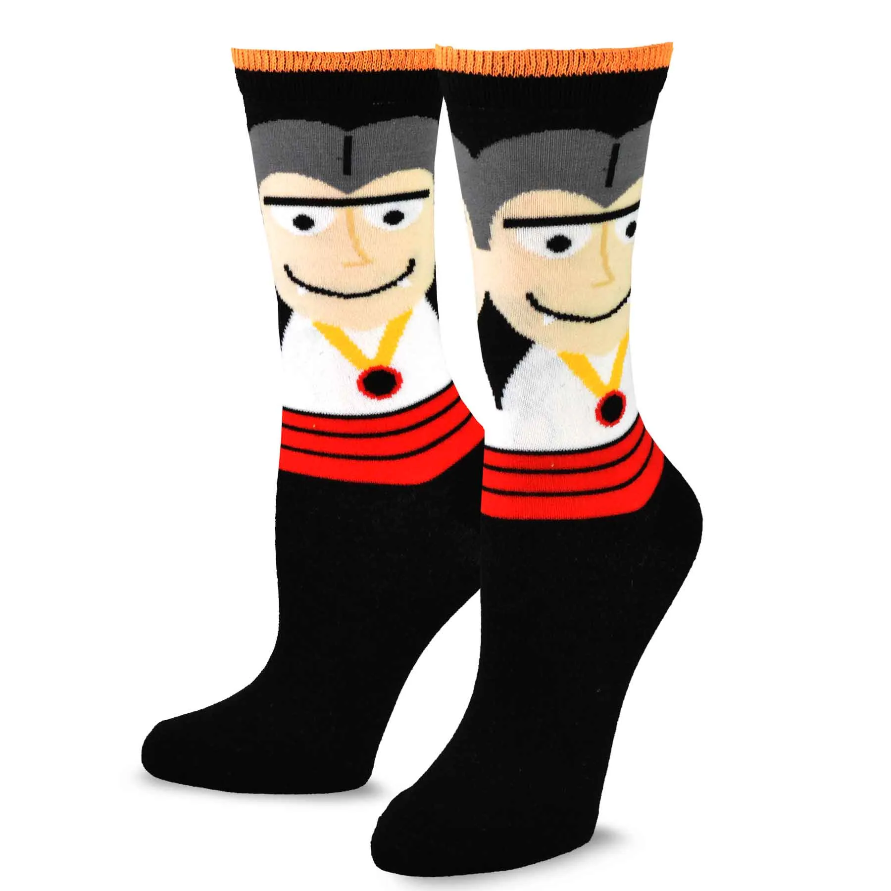 TeeHee Socks Women's Halloween Polyester Crew Scary Faces 4-Pack (11245)