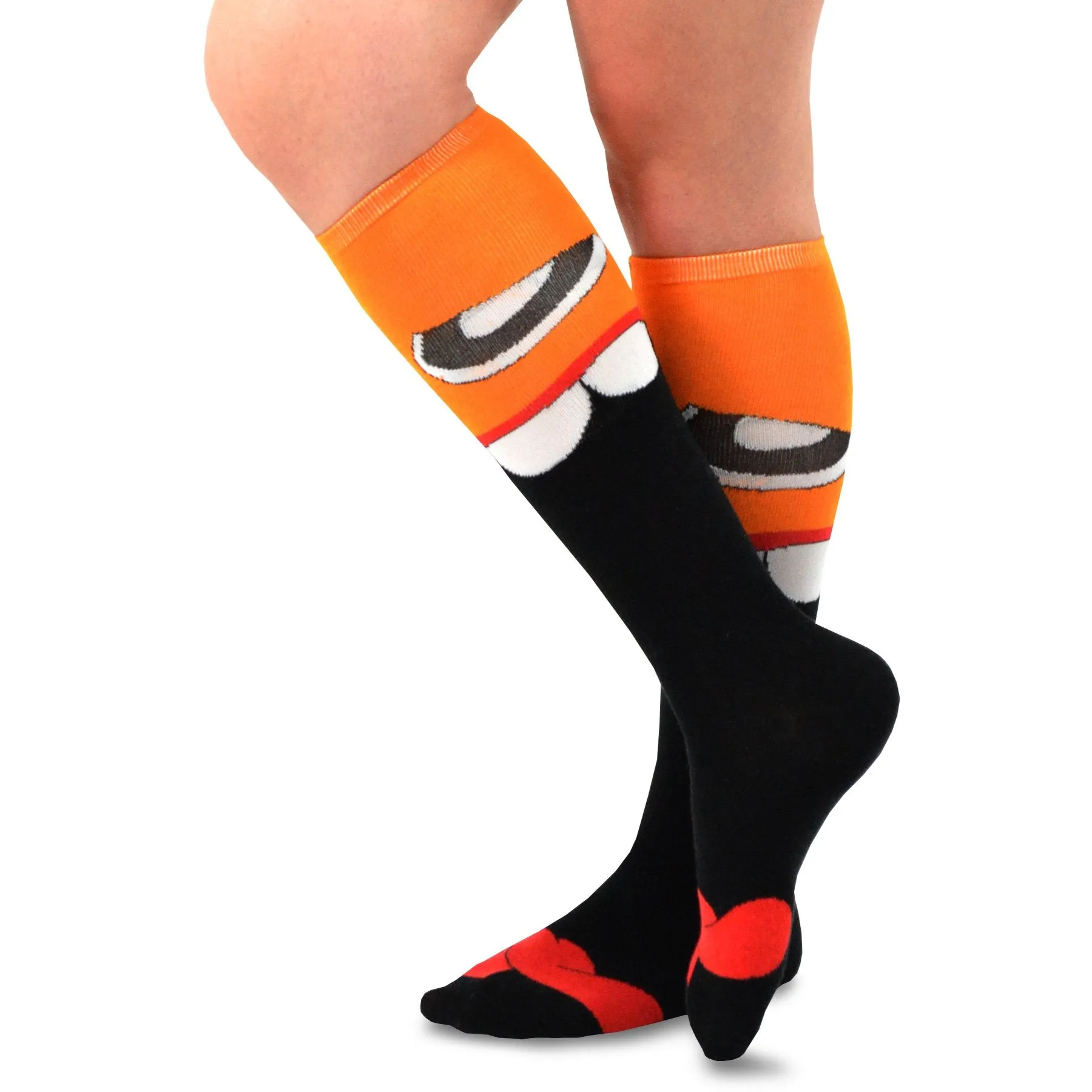 TeeHee Socks Women's Novelty Cotton Knee High Monster C 3-Pack (12090)