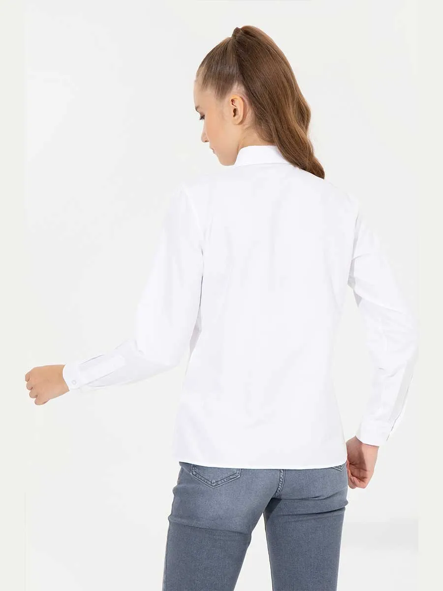 USPA Shirt Women White VR013 USSHW032 Slim US Polo Assn.