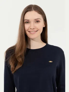 USPA Women Jumper Round Neck Navy VR033 USPJR314 USPA