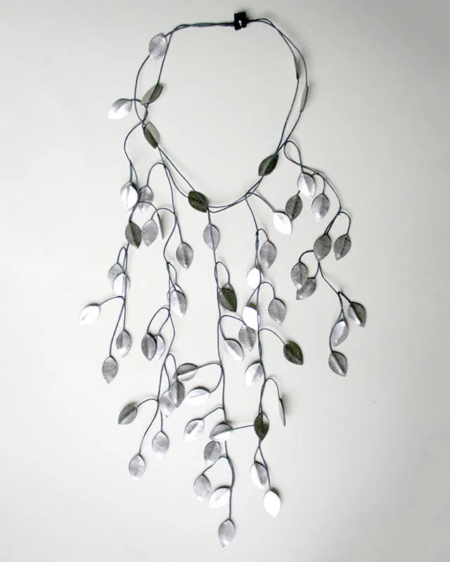 Vine Recycled Textile Necklace