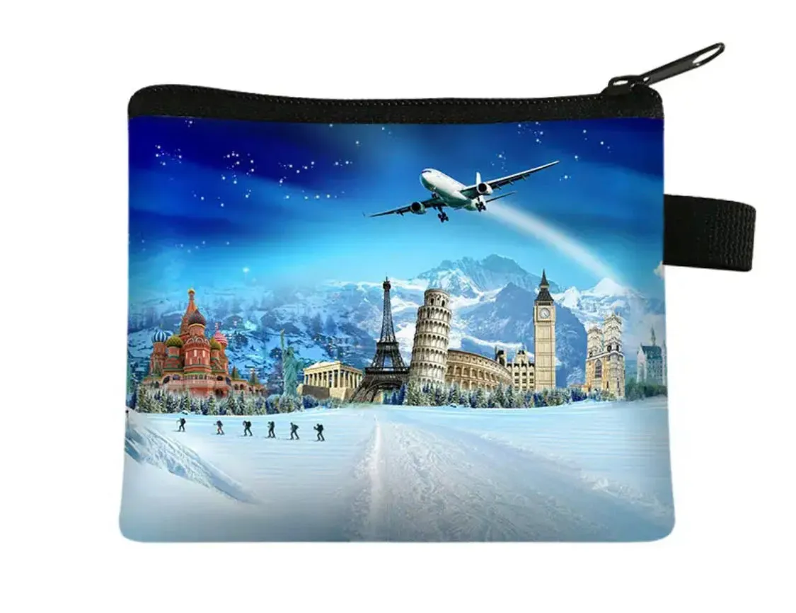 World Winter-Coin Purses Women Wallets ID Card Holder (6”x 5”